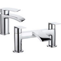 Bristan Glide Basin & Bath Filler Tap Pack (Chrome).