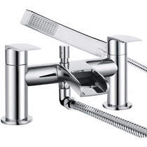 Bristan Glide Waterfall Bath Shower Mixer Tap With Kit (Chrome).