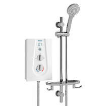 Bristan Joy Thermostatic Electric Shower With Digital Display 8.5kW (White).