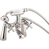 Bristan Colonial Bath Shower Mixer Tap With Kit (Gold).