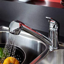 Bristan Kitchen Pear Kitchen Tap With Pull Out Spray (Chrome).