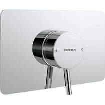 Bristan Prism Concealed Single Control Shower Valve With Back Plate (Chrome).