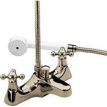 Bristan Regency Deck Mounted Bath Shower Mixer Tap (Gold).
