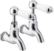 Bristan renaissance 1/2" bib taps (chrome).