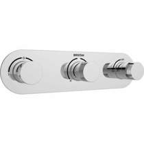 Bristan Tria Horizontal Concealed Shower Valve (3 Outlets, Chrome).