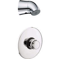 Bristan Commercial Vandal Resistant Shower Head & Push Button Valve.