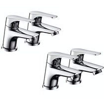 Bristan Vantage Basin & Bath Tap Pack (Pairs, Chrome).