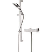 Bristan Vertico Exposed Bar Shower Valve With Slide Rail Kit (Chrome).