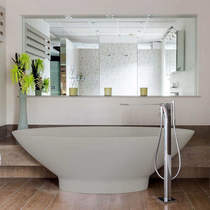 BC Designs Tasse ColourKast Bath 1770mm (Powder Grey).