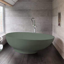 BC Designs Gio ColourKast Bath 1645mm (Khaki Green).