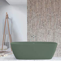 BC Designs Vive ColourKast Bath 1610mm (Khaki Green).