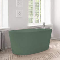 BC Designs Sorpressa ColourKast Bath 1510mm (Khaki Green).