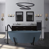 BC Designs Essex ColourKast Bath With Stand 1510mm (Powder Blue).