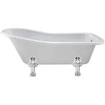 BC Designs Fordham Single Ended Bath 1500mm With Feet Set 2 (White).