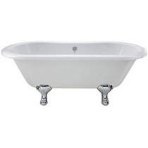 BC Designs Elmstead Double Ended Bath 1500mm With Feet Set 1 (White).
