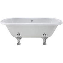 BC Designs Elmstead Double Ended Bath 1500mm With Feet Set 2 (White).