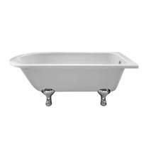 BC Designs Tye Shower Bath 1500mm With Feet Set 1 (White).