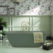 BC Designs Omnia ColourKast Bath 1615mm (Khaki Green).