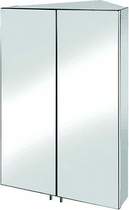 Croydex cabinets avisio corner mirror bathroom cabinet. 450x700x270mm.