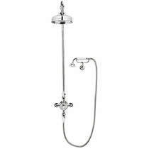 Crosswater Belgravia Thermostatic 2 Outlet Cradle Shower Kit (Chrome).