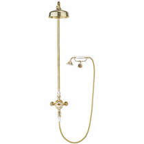 Crosswater Belgravia Thermostatic 2 Outlet Cradle Shower Kit (U Brass).