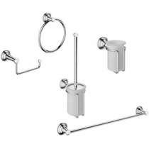 Crosswater Belgravia Bathroom Accessories Pack 9 (Chrome).