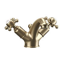 Crosswater Belgravia Basin Mixer Tap With Waste (Crosshead, Br Brass).