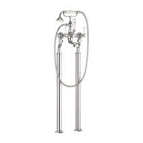 Crosswater Belgravia Bath Shower Mixer Tap With Legs (Lever, Chrome).