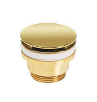 Crosswater Industrial Click Clack Basin Waste (Unlacquered Brass).