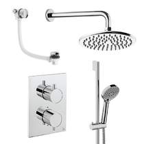 Crosswater MPRO Crossbox Shower Set 10 200mm Head & Wall Arm (Chrome).