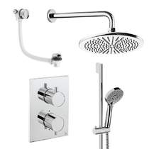 Crosswater MPRO Crossbox Shower Set 10 300mm Head & Wall Arm (Chrome).