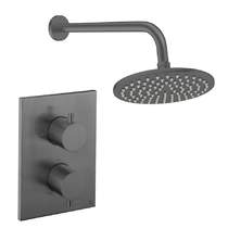 Crosswater MPRO Crossbox Shower Set 1 200mm (Slate).