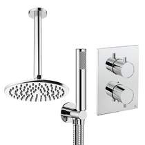 Crosswater MPRO Crossbox Shower Set 3 200mm Head & Handset (Chrome).