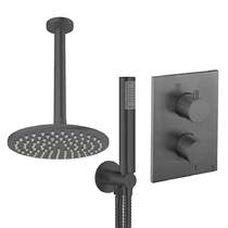 Crosswater MPRO Crossbox Shower Set 3 200mm Head & Handset (Slate).
