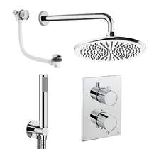 Crosswater MPRO Crossbox Shower Set 9 300mm Head, Handset & Bath Filler (Chrome).