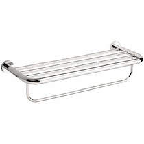 Crosswater Central Two Tier Towel Rail (580mm, Chrome).
