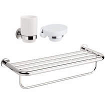 Crosswater Central Bathroom Accessories Pack 4 (Chrome).