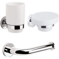 Crosswater Central Bathroom Accessories Pack 6 (Chrome).