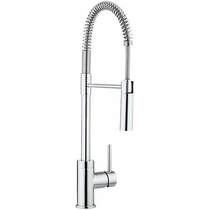 Crosswater Kitchen Taps Cook Lever Control Kitchen Tap With Flexi Spray.