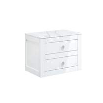 Crosswater Canvass Wall Hung Vanity Unit & Worktop (600mm, White Gloss).