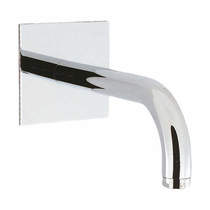 Crosswater Design Bath Spout With Square Back Plate (Chrome).