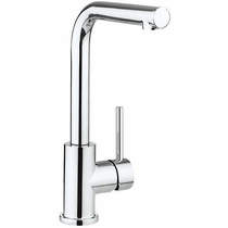 Crosswater kitchen taps design side lever kitchen tap (chrome).