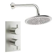Crosswater MPRO Design Shower Set 1,  300mm Head & Wall Arm (Brushed Nickel).