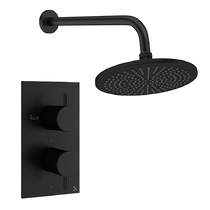 Crosswater MPRO Design Shower Set 1,  300mm Head & Wall Arm (Matt Black).