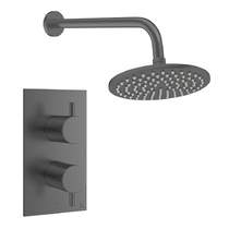 Crosswater MPRO Design Shower Set 1, 200mm Head & Wall Arm (Slate).