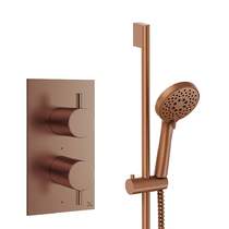 Crosswater MPRO Design Shower Set 2,  Valve & Slide Rail Kit (Brushed Bronze).