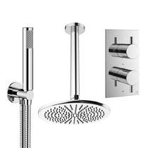 Crosswater MPRO Design Shower Set 3,  300mm Head & Handset (Chrome).