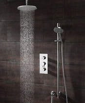 Crosswater Dial Kia Thermostatic Shower Valve With Head, Arm & Handset.