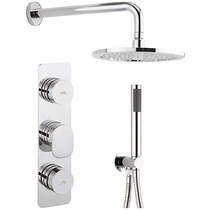 Crosswater Pier Push Button Thermostatic Shower Pack (2 Outlets).
