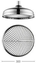 Crosswater belgravia 300mm round shower head (chrome).